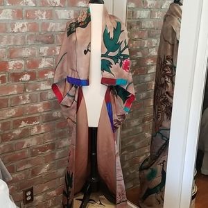 Sonam Dubal hand painted silk kimono